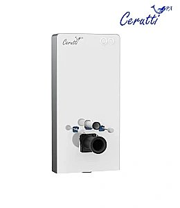 Модуль - инсталляция CeruttiSpa G111W белое стекло купить в интернет-магазине сантехники Sanbest