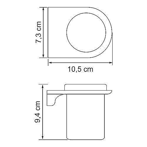 Стакан для зубных щеток WasserKRAFT Kammel K-8328 купить в интернет-магазине сантехники Sanbest