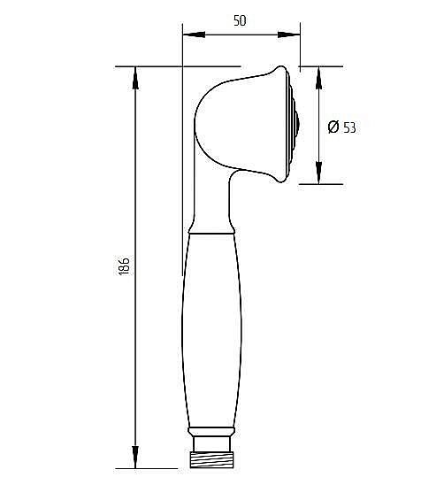 Душевая лейка Migliore Ricambi ML.RIC-33.107.CR хром купить в интернет-магазине сантехники Sanbest