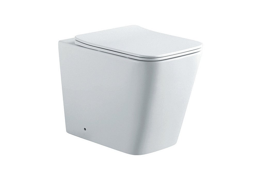 Унитаз приставной Aquatek Либра New AQ1908N-00 белый, с крышкой микролифт, безободковый купить в интернет-магазине Sanbest