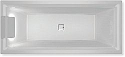 Ванна акриловая с подголовником слева Riho Still Square Led 180x80 купить в интернет-магазине сантехники Sanbest