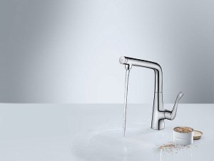 Смеситель для кухни Hansgrohe Metris Select 14883000 купить в интернет-магазине сантехники Sanbest