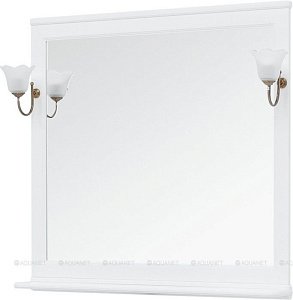 Зеркало Aquanet Валенса 105 белый в ванную от интернет-магазине сантехники Sanbest