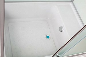 Душевая кабина Esbano Elegancia ES-108CKRB 100x80 стекло матовое/профиль белый купить в интернет-магазине Sanbest