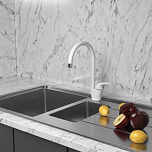 Смеситель для кухни PAINI Sicily 632L570PNLMKM белый купить в интернет-магазине сантехники Sanbest