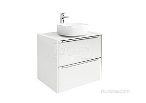 Тумба с раковиной Roca Inspira 851079806 60 белый глянец для ванной в интернет-магазине Sanbest