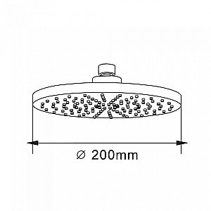 Верхний душ Orange S09TS хром купить в интернет-магазине сантехники Sanbest