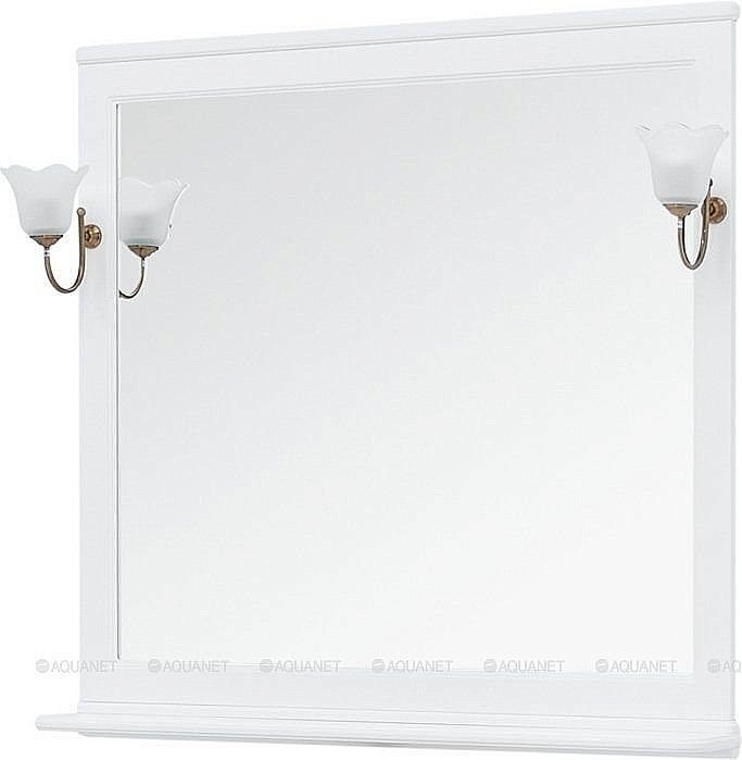 Зеркало Aquanet Валенса 105 белый в ванную от интернет-магазине сантехники Sanbest