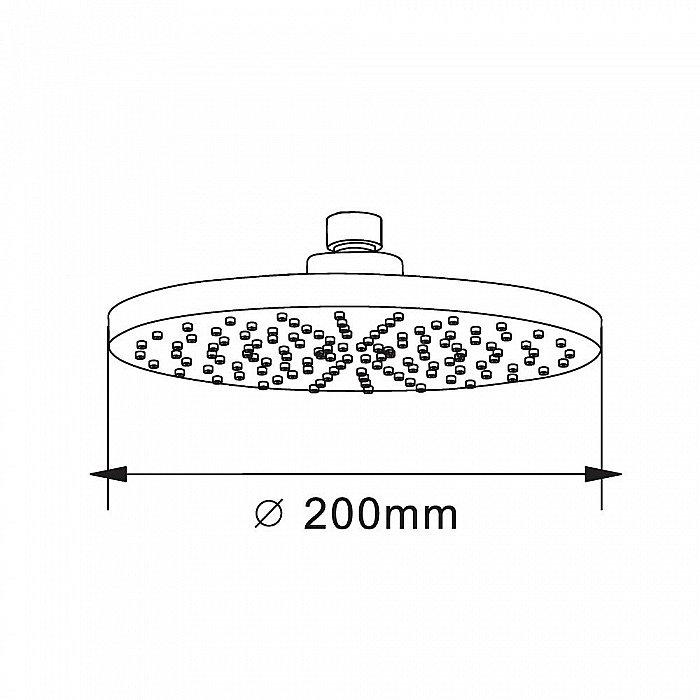 Верхний душ Orange S09TS хром купить в интернет-магазине сантехники Sanbest