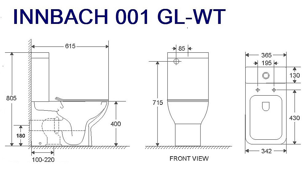 Унитаз напольный WeltWasser WW INNBACH 001 GL-WT белый купить в интернет-магазине Sanbest