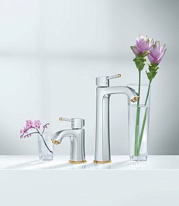 Смеситель для раковины Grohe Grandera 23313IG0 хром/золото купить в интернет-магазине сантехники Sanbest