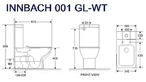 Унитаз напольный WeltWasser WW INNBACH 001 GL-WT белый купить в интернет-магазине Sanbest