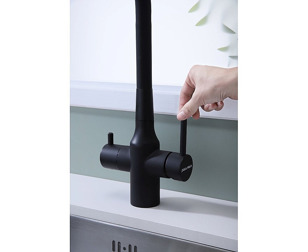 Смеситель для кухни Paulmark Salix Sa213419-AN антрацит купить в интернет-магазине сантехники Sanbest