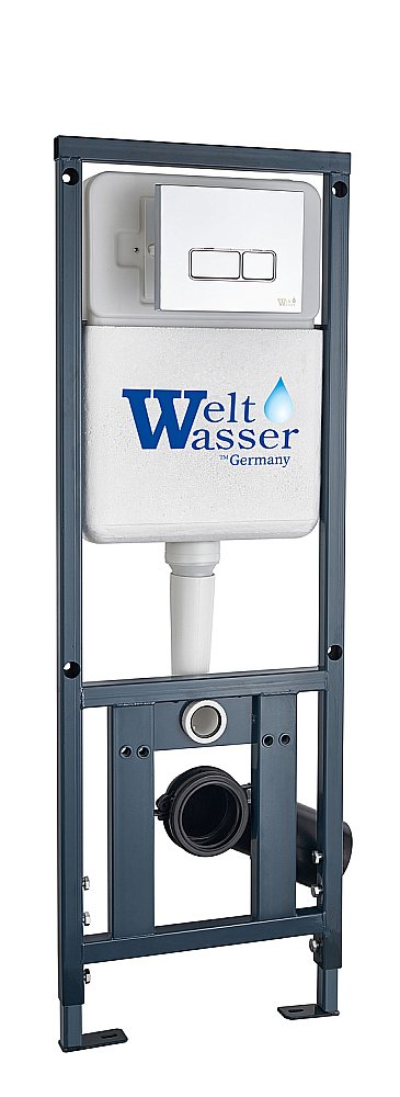 Унитаз с инсталляцией WeltWasser MARBERG 410 + KEHLBACH 004 GL-WT + MAR 410 RD GL-WT купить в интернет-магазине Sanbest