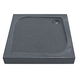 Душевой поддон литьевой Good Door КВАДРО 90x90 серый купить в интернет-магазине Sanbest