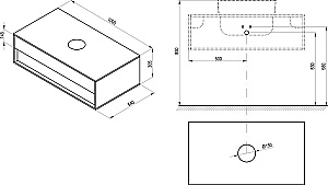 Тумба с раковиной Ravak STEP SD 80 X000001783 белый глянцевый лак для ванной в интернет-магазине Sanbest