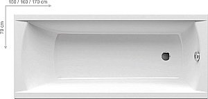 Ванна акриловая Ravak Classic N 170x70 купить в интернет-магазине Sanbest