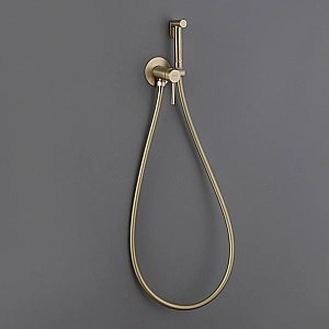 Гигиенический душ ABBER Wasser Kreis AF8125G золото матовое купить в интернет-магазине сантехники Sanbest