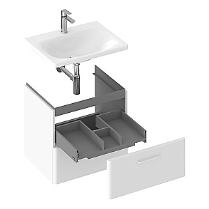 Тумба с раковиной Ravak SD BALANCE II 50 X000001813 белый для ванной в интернет-магазине Sanbest