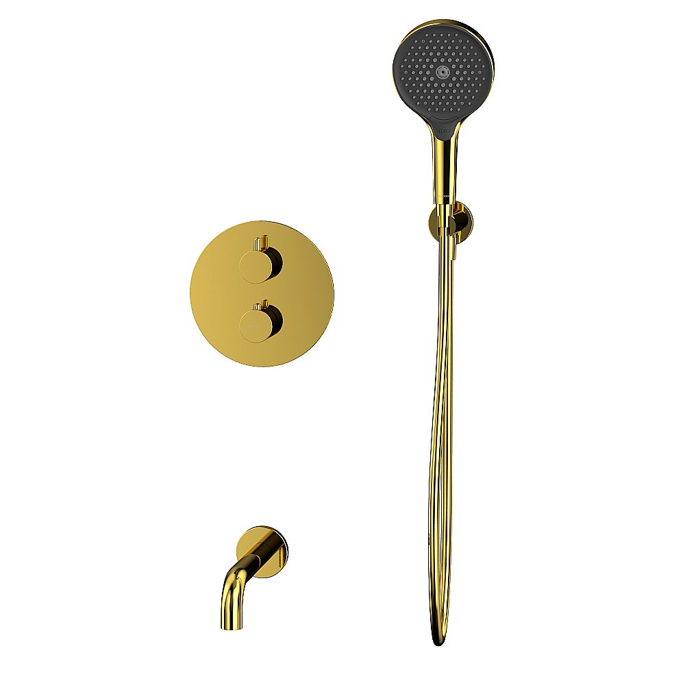 Смеситель для ванны WhiteCross Y YSET10TOPGL золото купить в интернет-магазине сантехники Sanbest