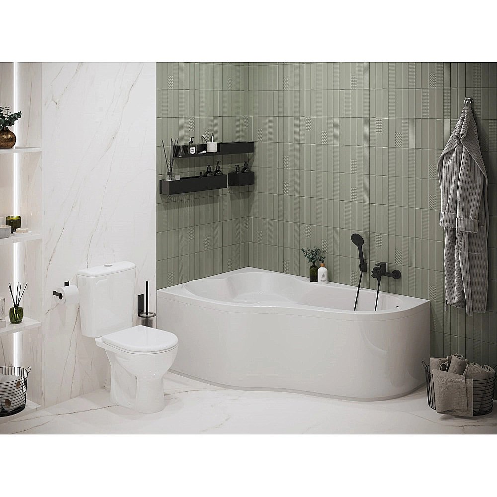 Ванна акриловая Santek Ибица 150x100 белая купить в интернет-магазине Sanbest