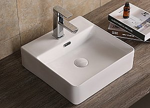 Раковина накладная CeruttiSpa 42 CR7602B белая купить в интернет-магазине Sanbest