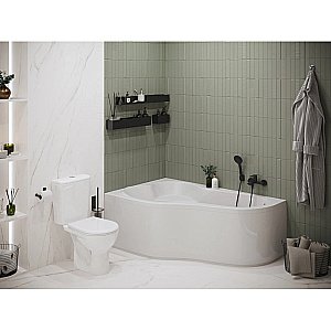 Ванна акриловая Santek Ибица 150x100 белая купить в интернет-магазине Sanbest