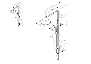 Душевая система AM.PM Gem F0790000 купить в интернет-магазине сантехники Sanbest