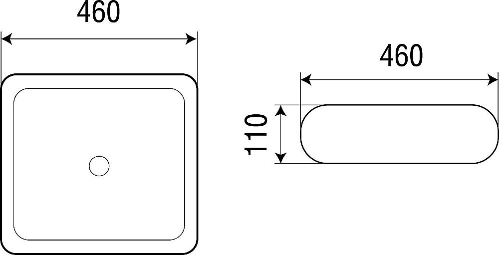 Накладная раковина WeltWasser WW ELBACH 3061 45 белая купить в интернет-магазине Sanbest