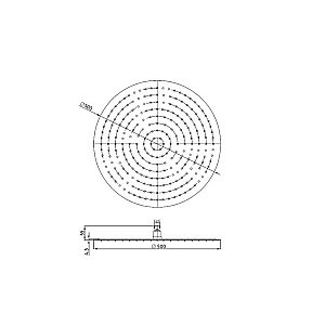 Верхний душ RGW Shower Panels SP-81B 3D 400 мм Черный купить в интернет-магазине сантехники Sanbest