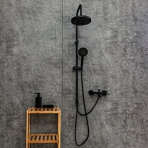 Душевая система Orange Mia M34-933b черный матовый купить в интернет-магазине сантехники Sanbest