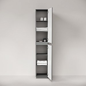 Шкаф-пенал напольный Sancos Folk Floor PFL35FES Ergraut soft для ванной в интернет-магазине сантехники Sanbest