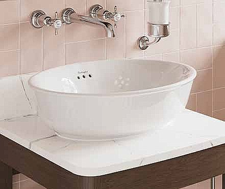 Раковина накладная Burlington Guild 50 GU5038SCW белая купить в интернет-магазине Sanbest