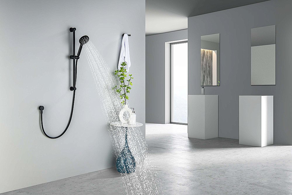 Душевой гарнитур Aquatek Оберон AQ2016MB черный матовый купить в интернет-магазине сантехники Sanbest