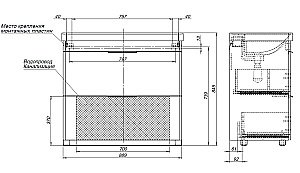 Тумба напольная с раковиной Aquanet Ирис New 90 336309+323883 белая глянцевая для ванной в интернет-магазине Sanbest