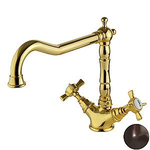 Смеситель для кухни Migliore Cucina Princeton ML.CUC-851 тосканская бронза купить в интернет-магазине сантехники Sanbest
