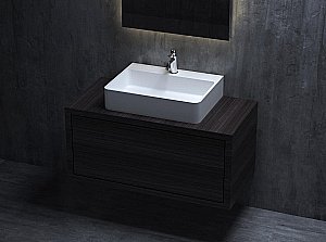 Раковина Salini Ottavia 1103201M 59,5 из искусственного камня S-Stone, белая матовая купить в интернет-магазине Sanbest