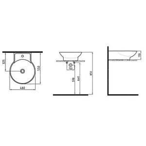 Раковина Bien Harmony HRLG04601FD1W3000 купить в интернет-магазине Sanbest