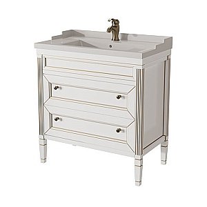 Тумба с раковиной Caprigo ALBION–promo 33315-В017 Y-080B 80 белая для ванной в интернет-магазине Sanbest