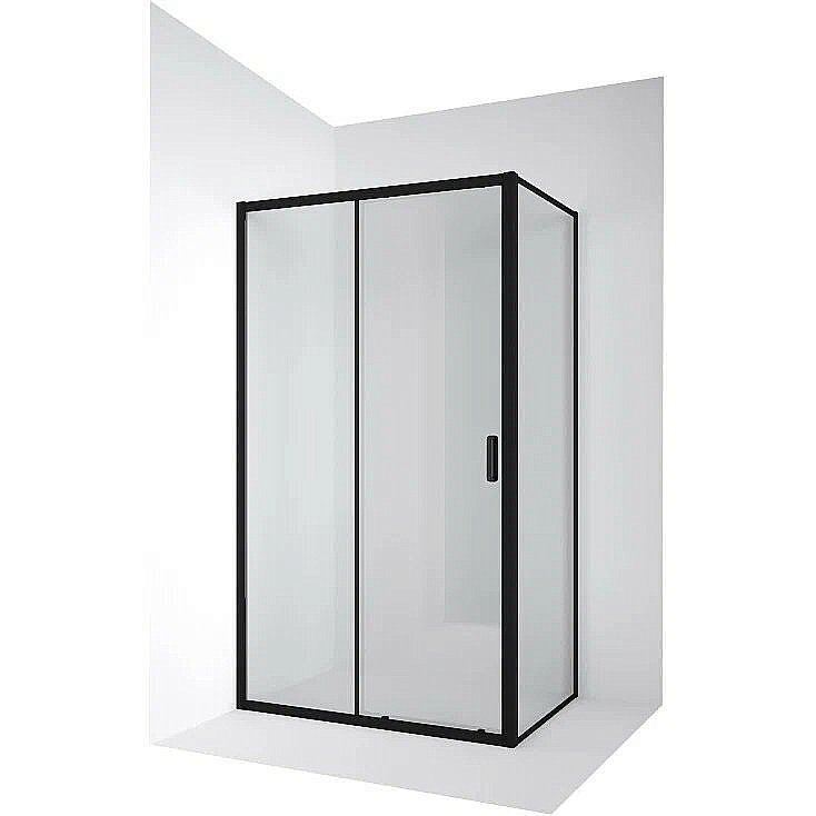 Душевой уголок Ambassador Forsa AB 17021221AB-90AB 150х90 стекло прозрачное/профиль черный купить в интернет-магазине Sanbest