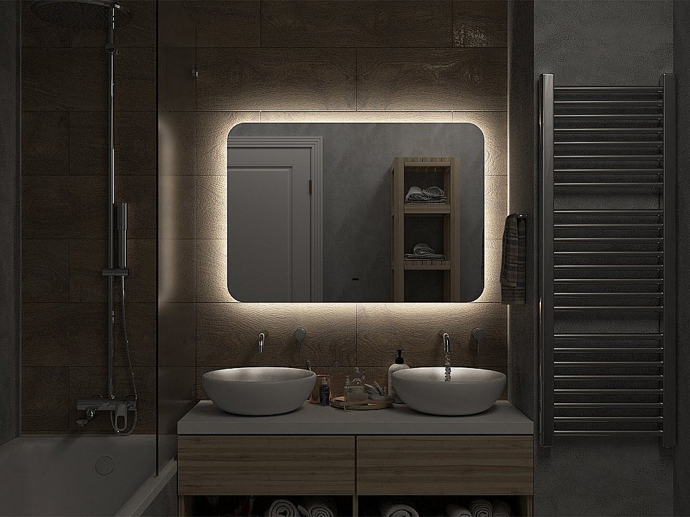 Зеркало Misty Адхил 100 АДХ-02-100/70-14 в ванную от интернет-магазине сантехники Sanbest