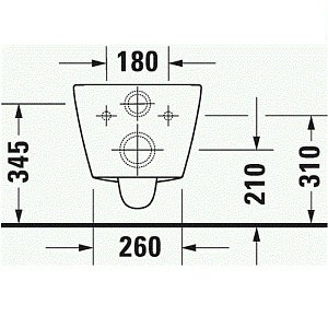 Унитаз подвесной Duravit D-Neo 2577090000 купить в интернет-магазине Sanbest