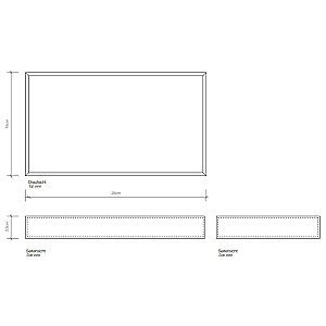 Лоток универсальный Decor Walther Brownie Tab L 0930150 белая кожа купить в интернет-магазине сантехники Sanbest