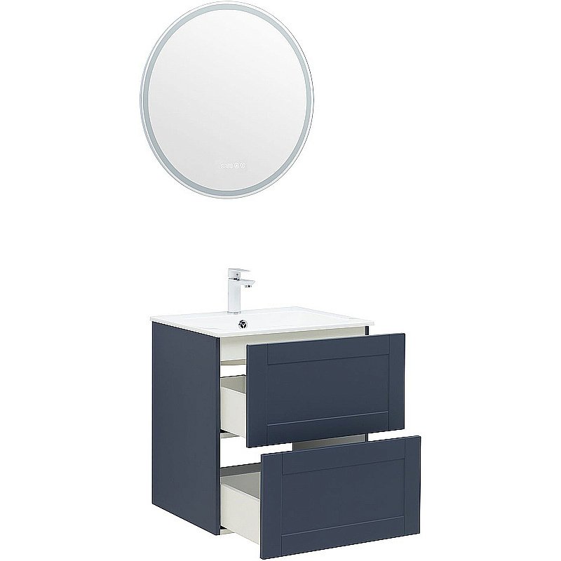 Тумба с раковиной Aquanet Терра 60 313243 маренго для ванной в интернет-магазине Sanbest