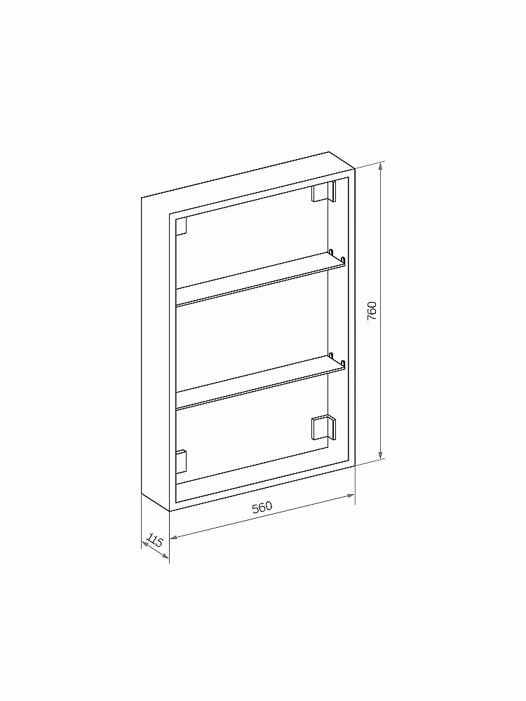 Зеркальный шкаф Taliente Cbled TA-CBled-E6080 60 купить в интернет-магазине сантехники Sanbest