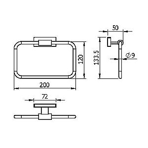 Полотенцедержатель Langberger Alster 10938A купить в интернет-магазине сантехники Sanbest