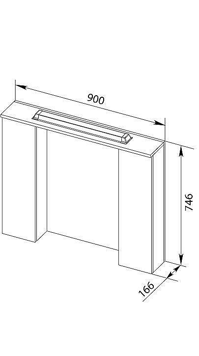 Зеркало со шкафом Aquanet Тиана 90 венге/белый в ванную от интернет-магазине сантехники Sanbest