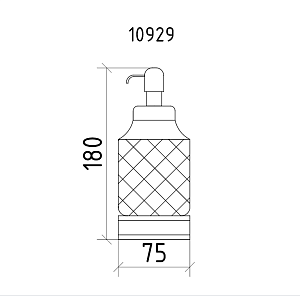 Диспенсер Boheme Royal Cristal 10929-BR-B бронза/Preciosa купить в интернет-магазине сантехники Sanbest