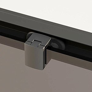 Душевой уголок Ambassador Forsa ABB 17022222ABB-110ABB 160х110 стекло тонированное/профиль черный купить в интернет-магазине Sanbest