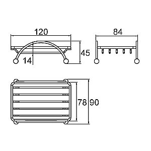 Мыльница Milardo 007W000M42 хром купить в интернет-магазине сантехники Sanbest